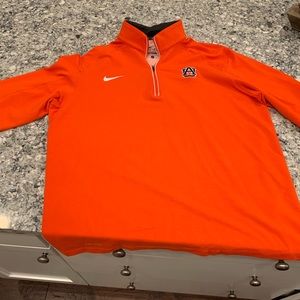Auburn half zip long sleeve Nike pullover